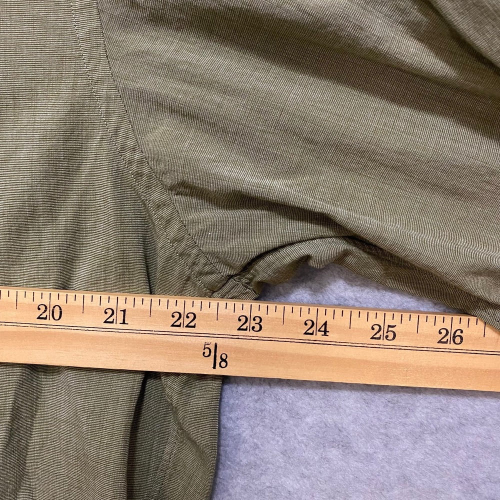 J CREW Men's Large Olive Green 100% Cotton Long Sleeve Casual Button Up Shirt - Picture 6 of 7